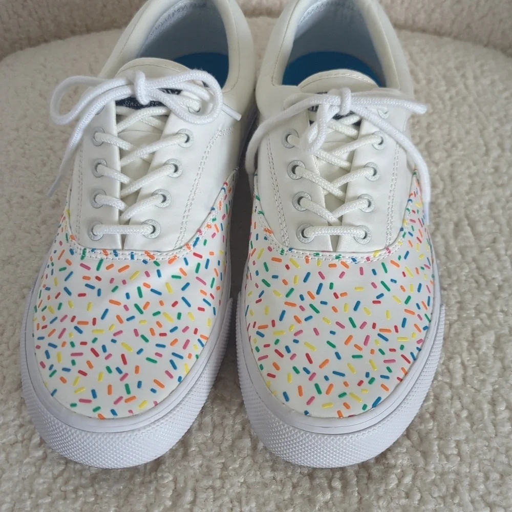 Sperry Striper II Cvo Lace Up Mens White Sneakers Casual Shoes